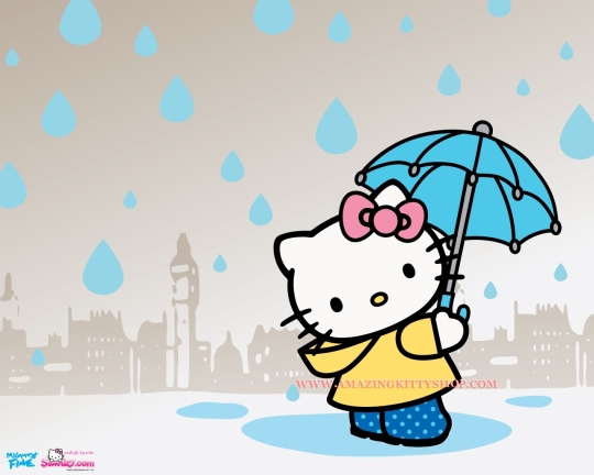 HelloKitty Raining | http://www.amazingkittyshop.com
